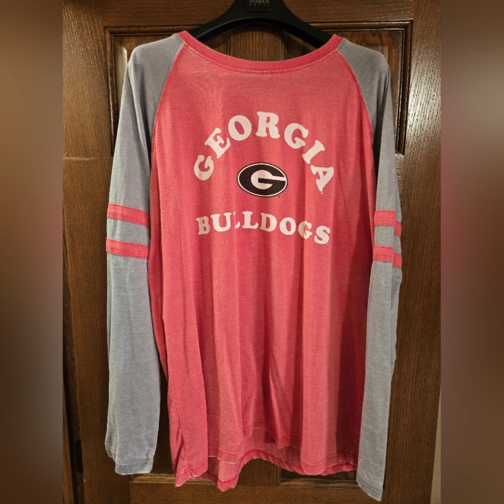 Georgia BulldogsWomen's Pressbox Heathered Red/Gray Georgia Bulldogs Size XXL